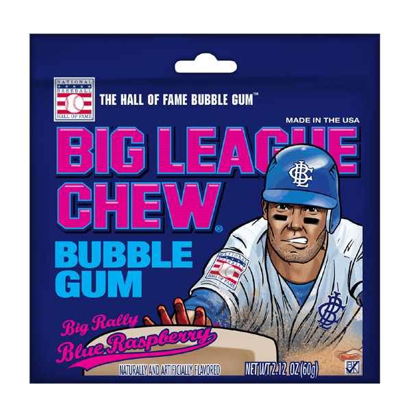 Big League Chew Bubblegum Blue Raspberry - 60g