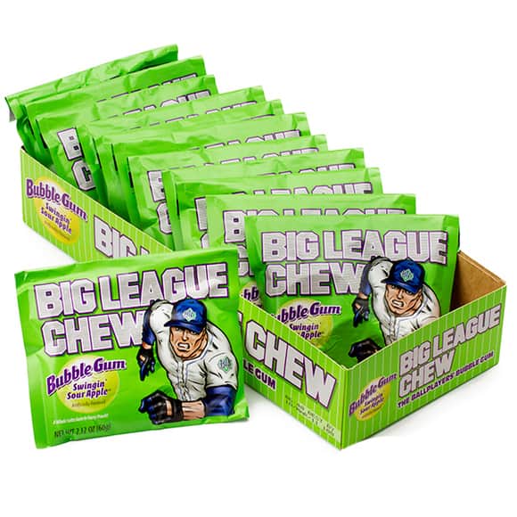 Big League Chew Swingin Sour Apple - 60g