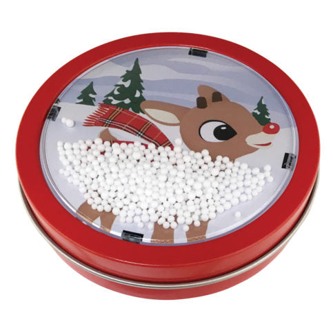 Rudolph Snow Globe Sweet Candy Canes Candies - 42.5g