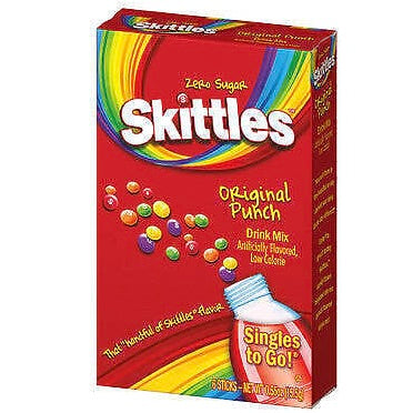 Skittles Drink Mix Original Punch - 6 Pack