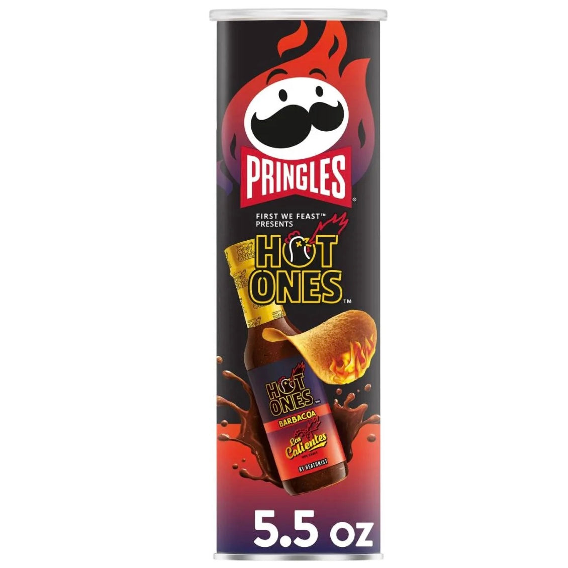 Pringles Hot Ones Barbacoa - 158g