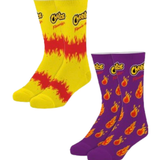 Cheetos Flamin Hot Crew Socks 2 Pairs