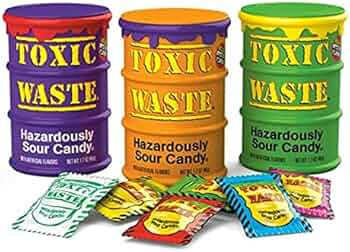 3 Pack Toxic Waste Hazardously Sour Candy Special Edition 3 Pack - 144g