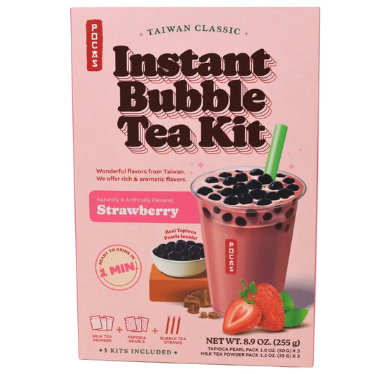 Instant Bubble Tea Kit Strawberry 🍓 - 255g