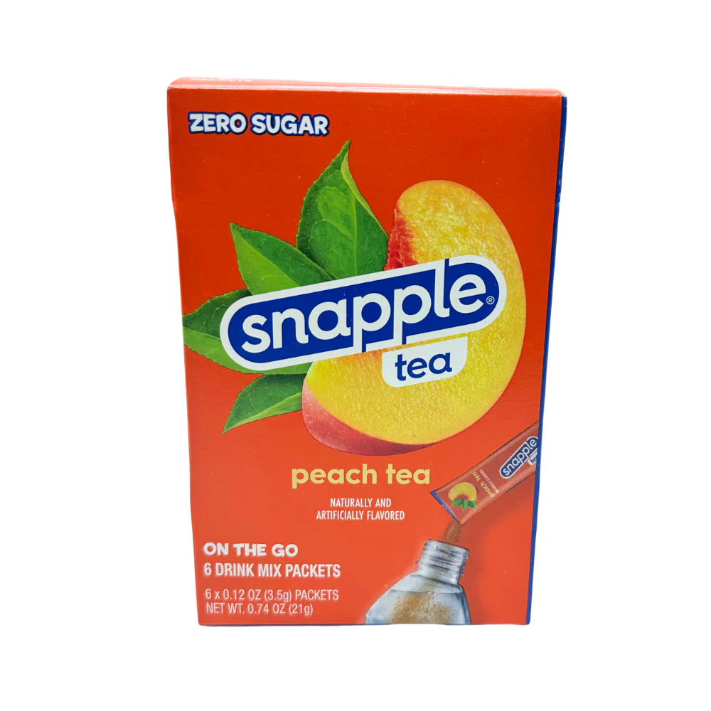 Snapple Peach Tea Drink Mix - 2.7g x 6 Packets