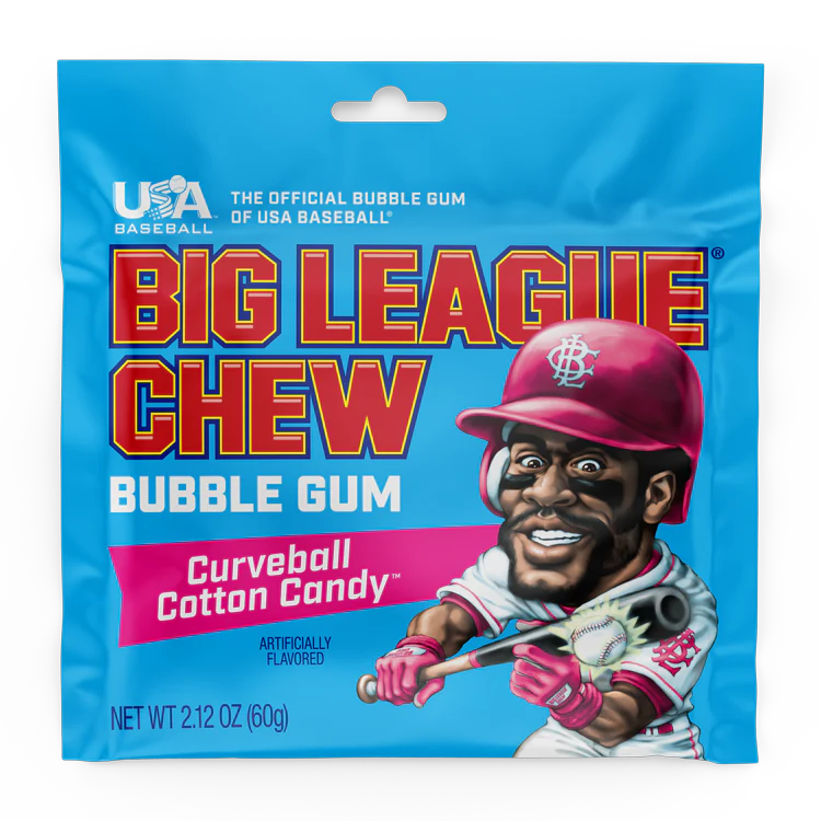Big League Chew Bubblegum Cotton Candy - 60g