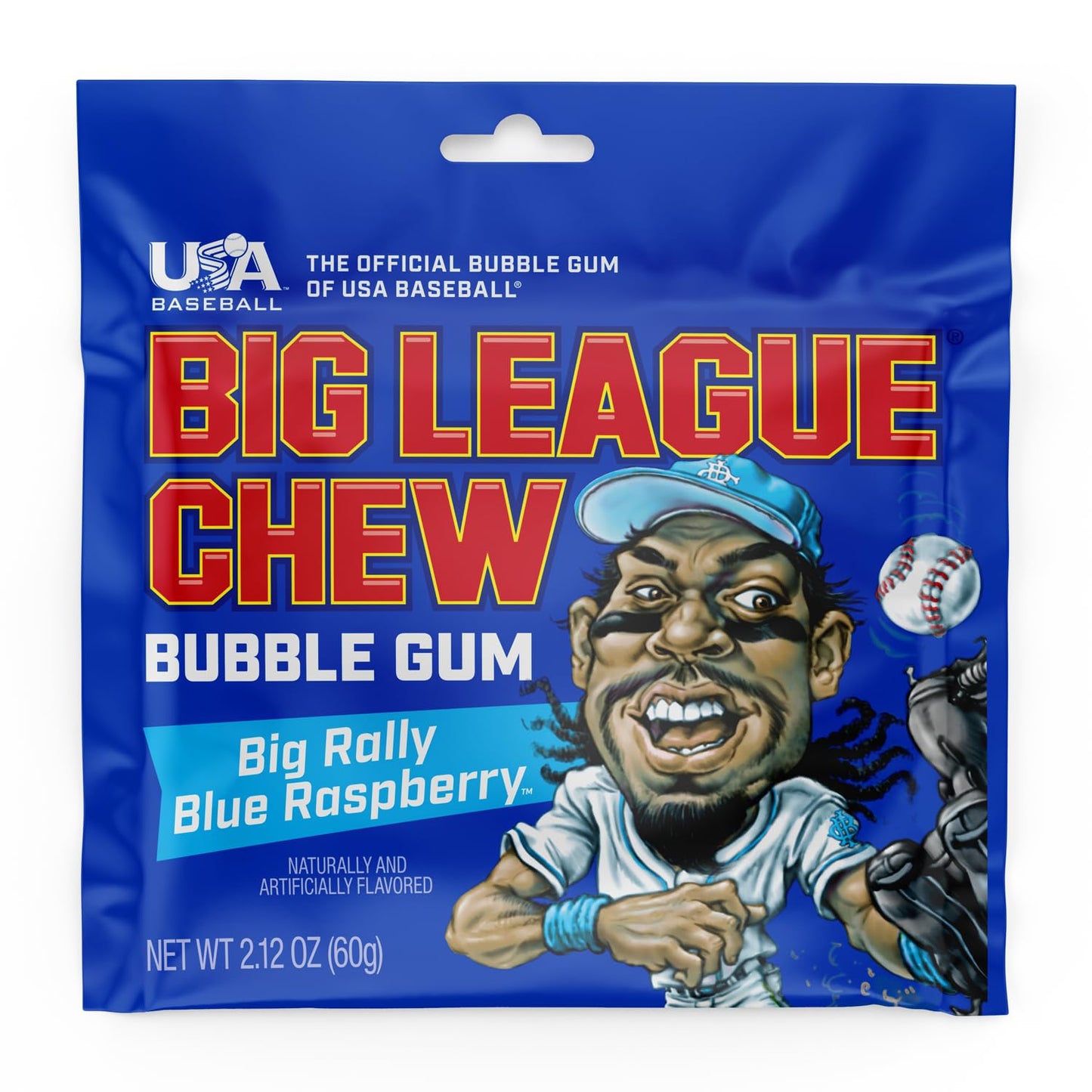 Big League Chew Bubblegum Blue Raspberry - 60g