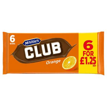 McVitie’s Club Orange 7pk - 154g