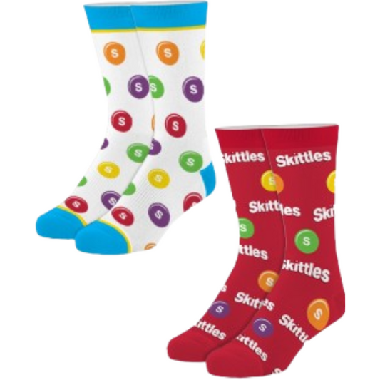 Skittles Crew Socks 2 Pairs