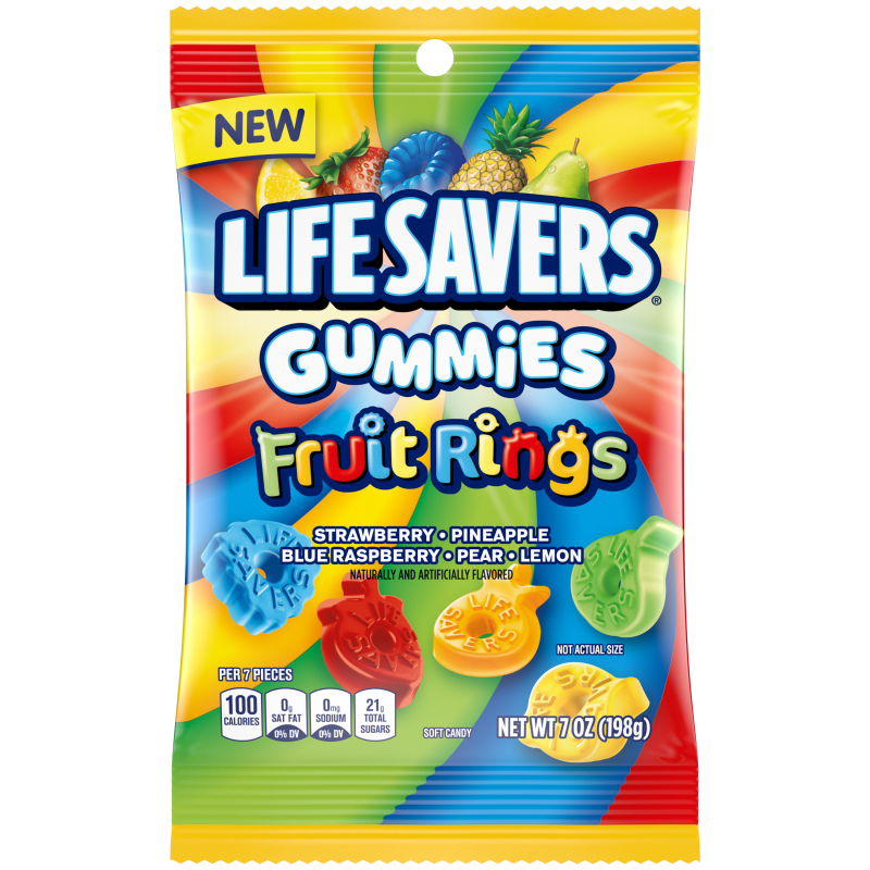 Life Savers Gummies Fruit Rings - 198g