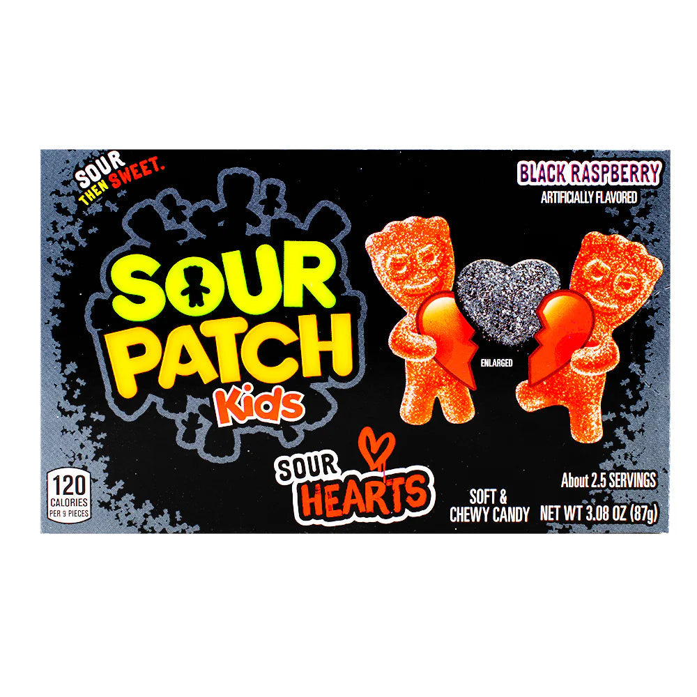 Sour Patch Kids Black Sour Hearts - 87g