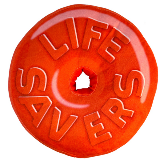 Lifesaver Round Pillow Red