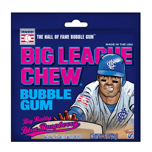 Big League Chew Bubblegum Blue Raspberry