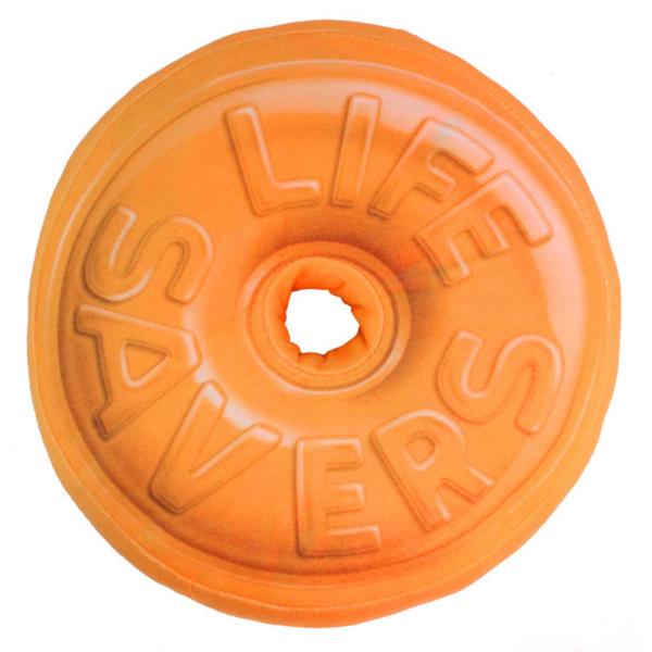 Lifesaver Round Pillow Orange