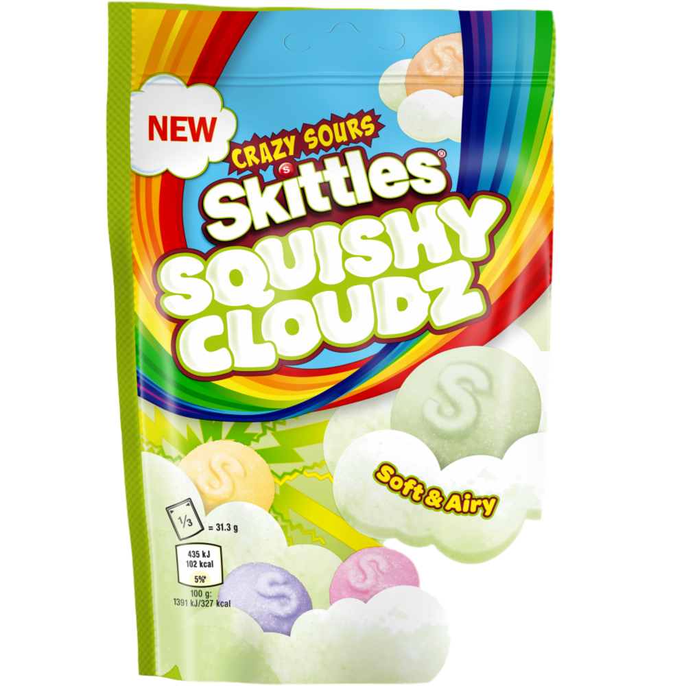 Sour Skittles Squishy Cloudz - 35g