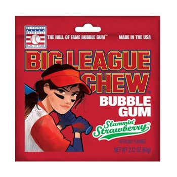 Big League Chew Bubblegum Strawberry