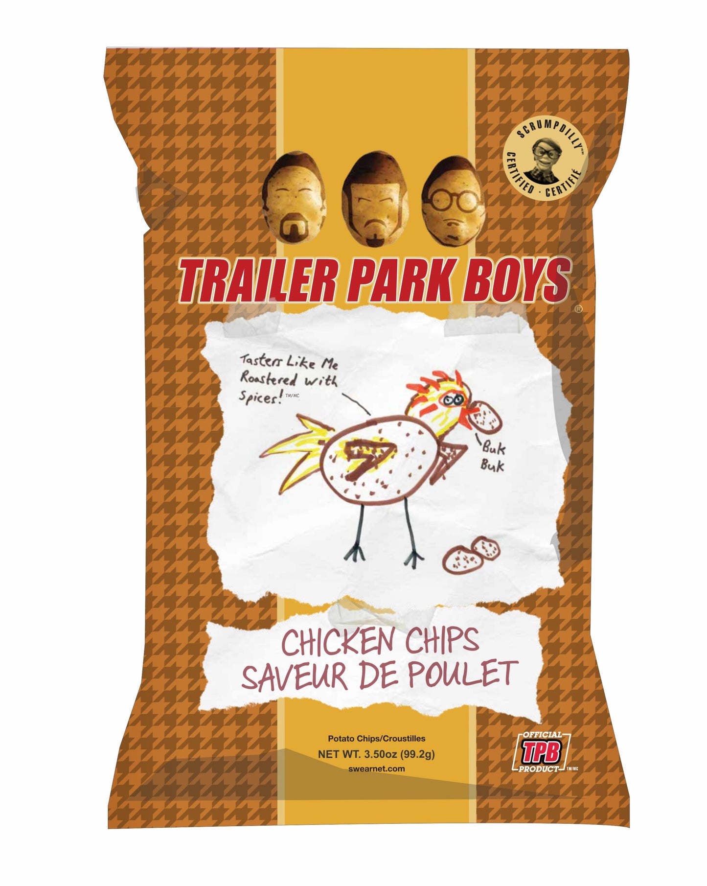 Trailer Park Boys Chicken Chips Saveur De Poulet - 85g