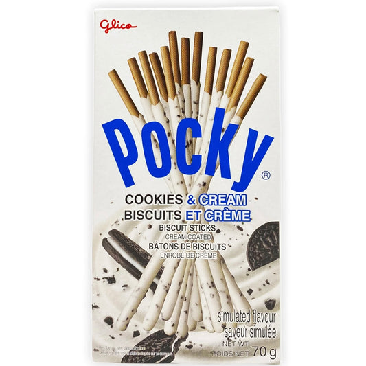 Pocky cookies and cream