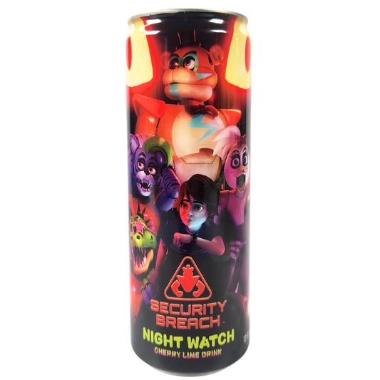 FNAF Security Breach Night Watch Cherry 🍒 Lime 🍋‍🟩 - 355ml