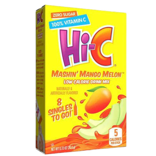 Hi-C Drink Mix Mashin’ Mango Melon - 2.7g x 8 Packets