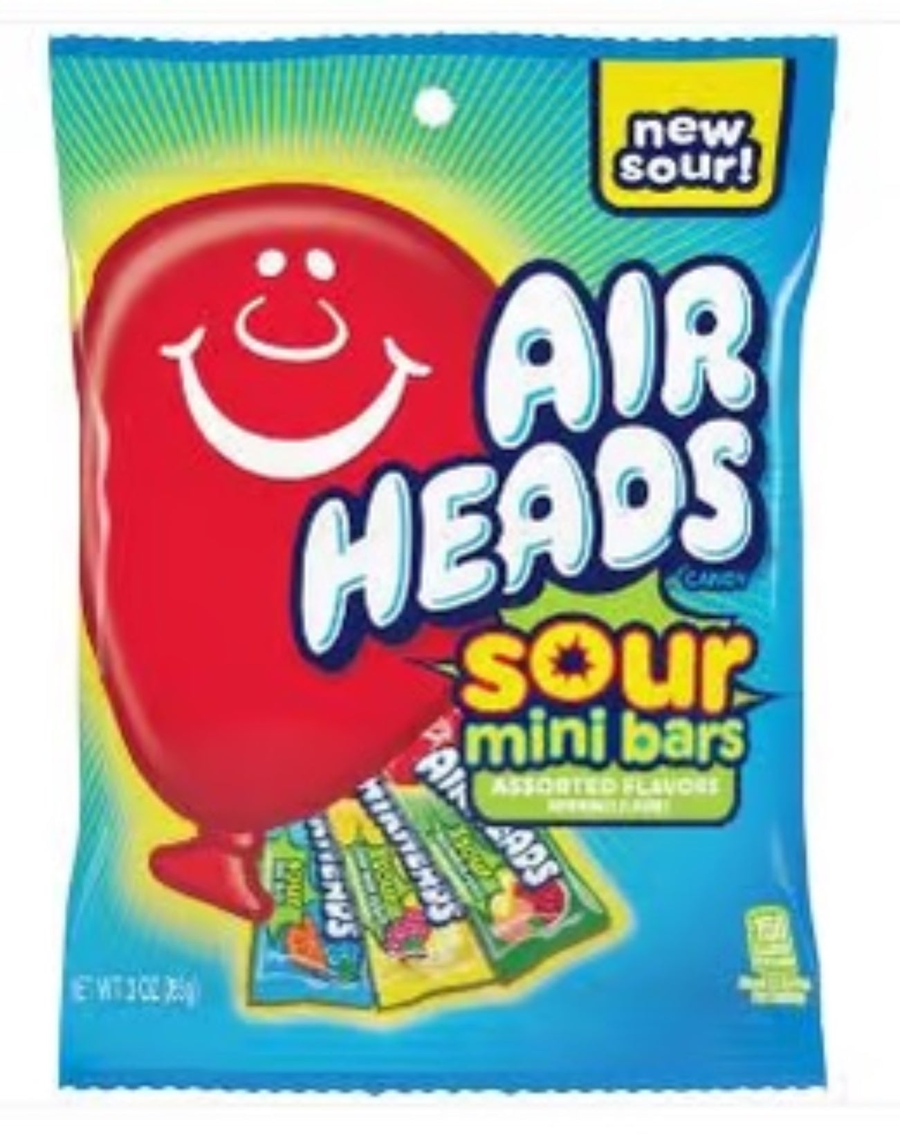 AirHeads Sour 8 Bars - 124g