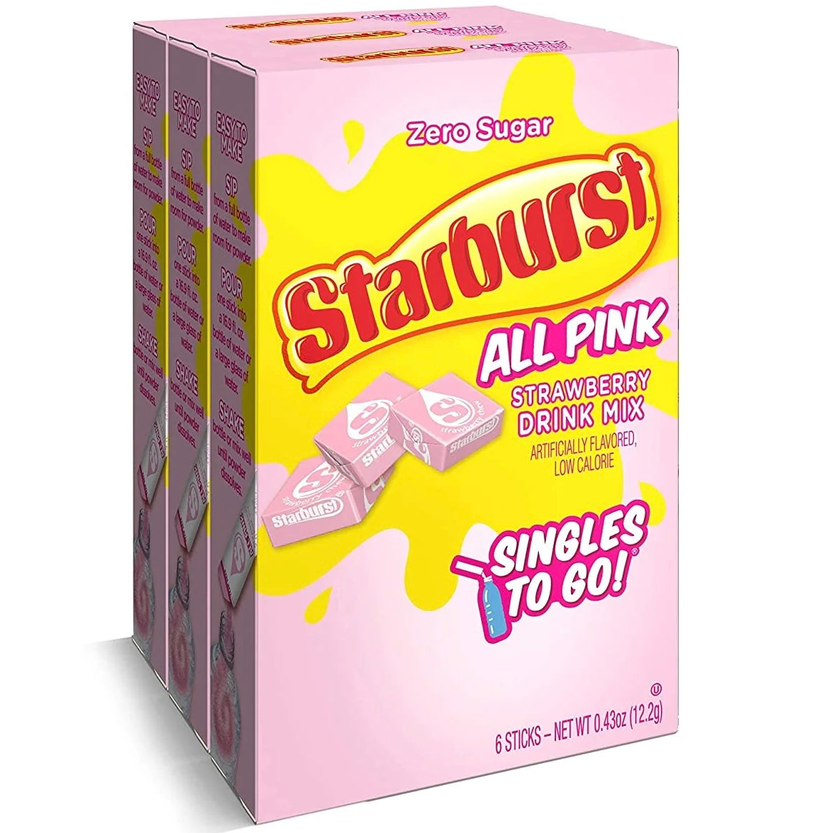 Starburst All Pink Drink Mix - 2.7g x 6 Packets