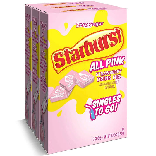 Starburst All Pink Drink Mix - 2.7g x 6 Packets