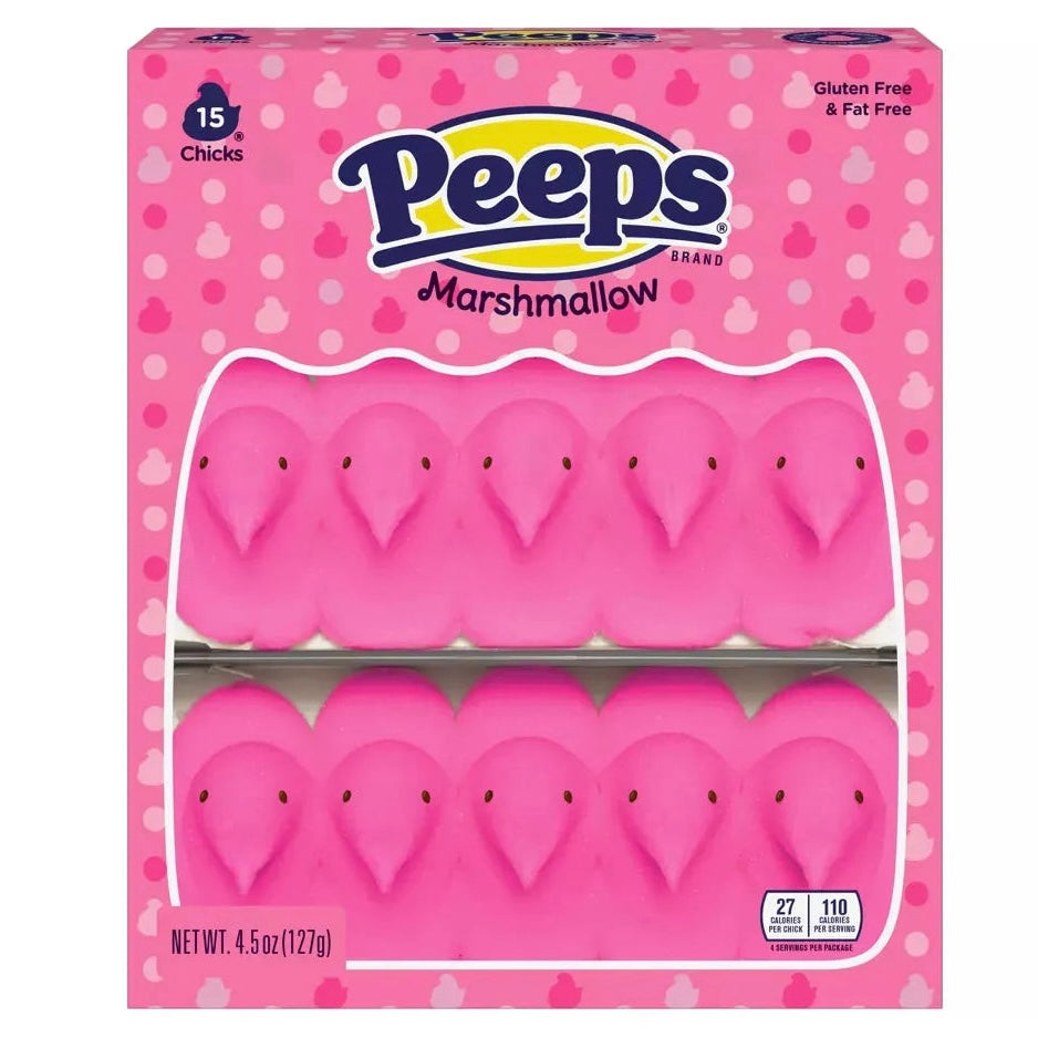 Peeps Pink 15 Pack - 127g