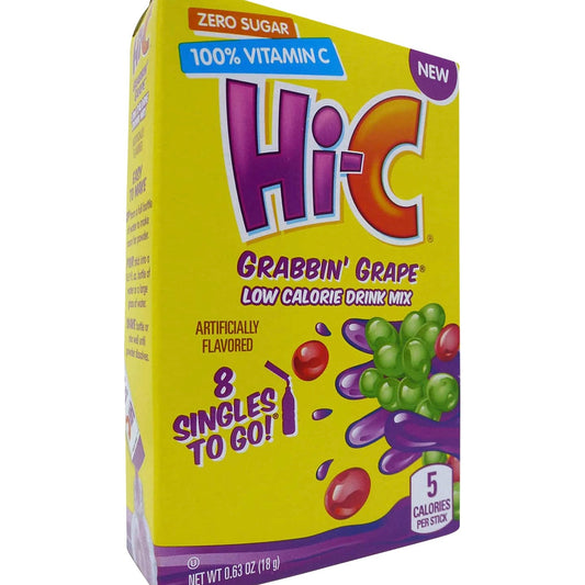 Hi-C Drink Mix Grabbin’ Grape - 2.7g x 8 Packets