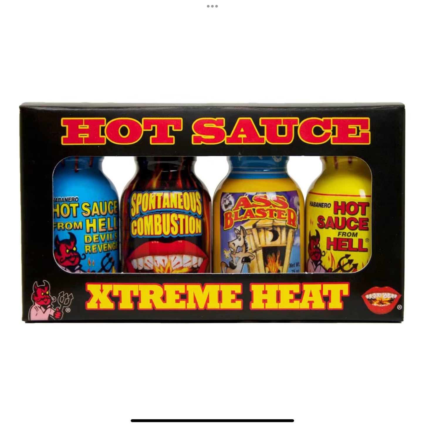 Ass Kickin’ Hot Sauce Mini Bottle 4 Pack