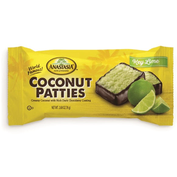 Anastasia Coconut Patties – Key Lime Flavor (76g)