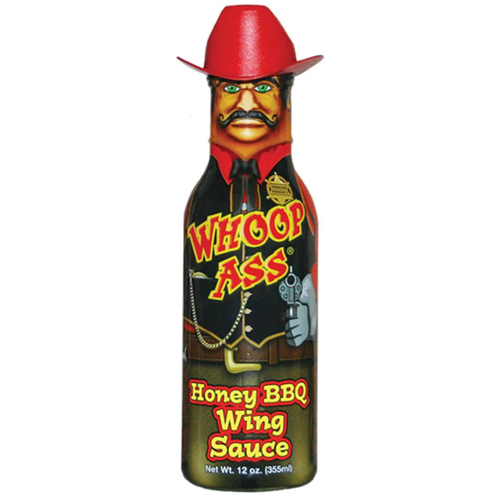 Whoop Ass Wing Sauce Honey BBQ - 12oz