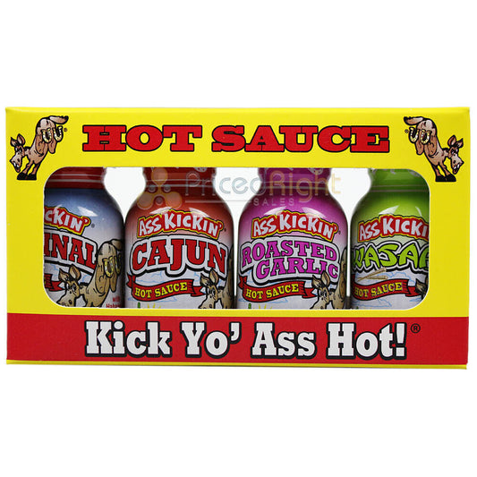 Kick Yo’ Ass Hot! Hot Sauce - 4 Pack .75oz