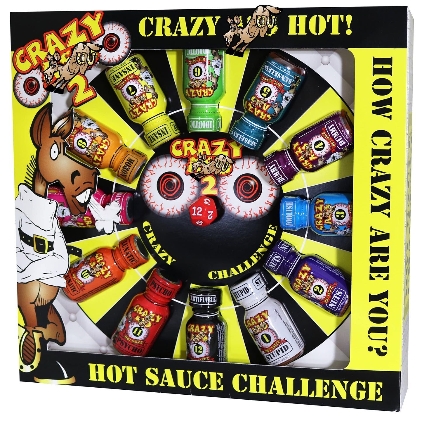 Crazy Ass 2 Hot Sauce Challenge - 12 Pack