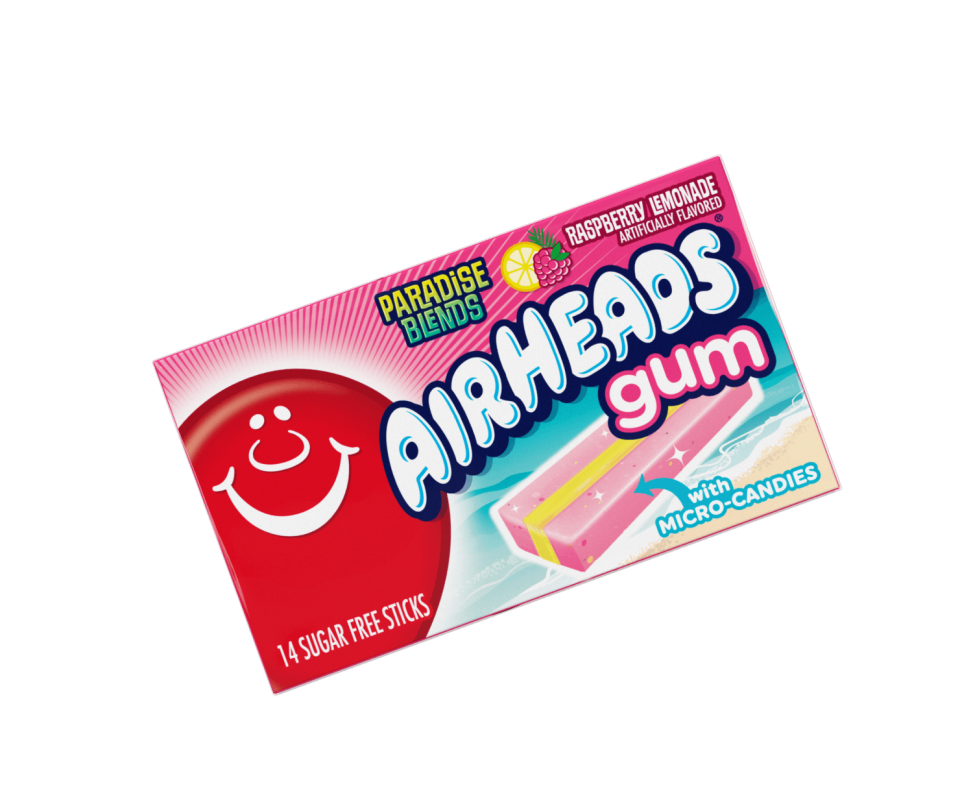 AirHeads Gum Paradise Blends Raspberry Lemonade - 12 Sticks