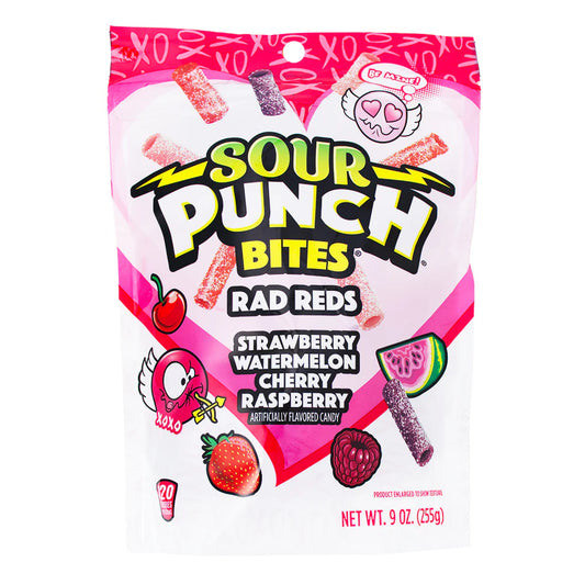 Sour Punch Bites Rad Reds Be Mine - 255g