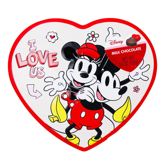 Valentine’s Mickey Minnie Heart Tin With Chocolate - 102g