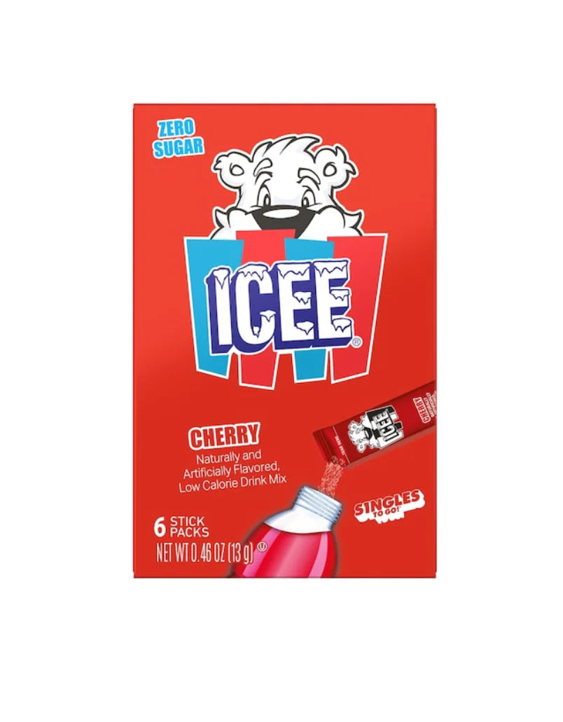 Icee Cherry Drink Mix - 2.7g x 6 Packets