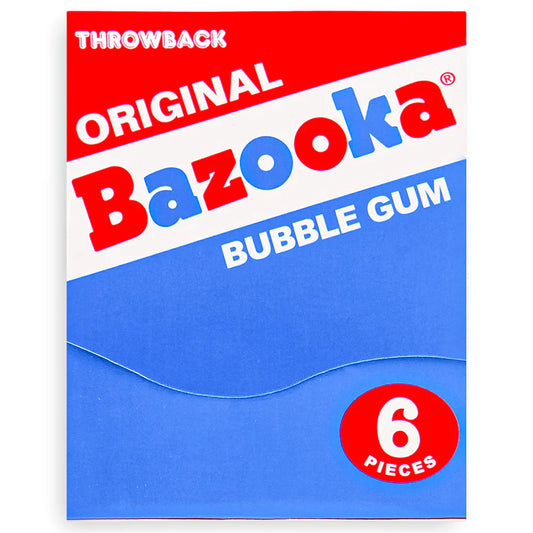 Original Bazooka Bubble Gum - 6 Pieces