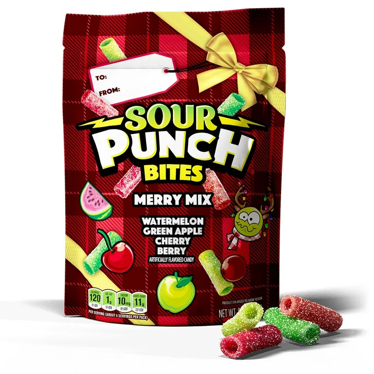 Sour Punch Bites Merry Mix - 255g