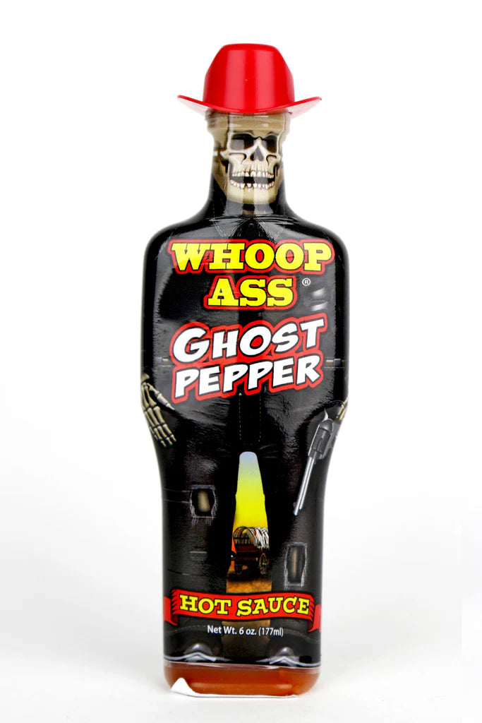 Whoop Ass Hot Sauce Ghost Pepper 6oz