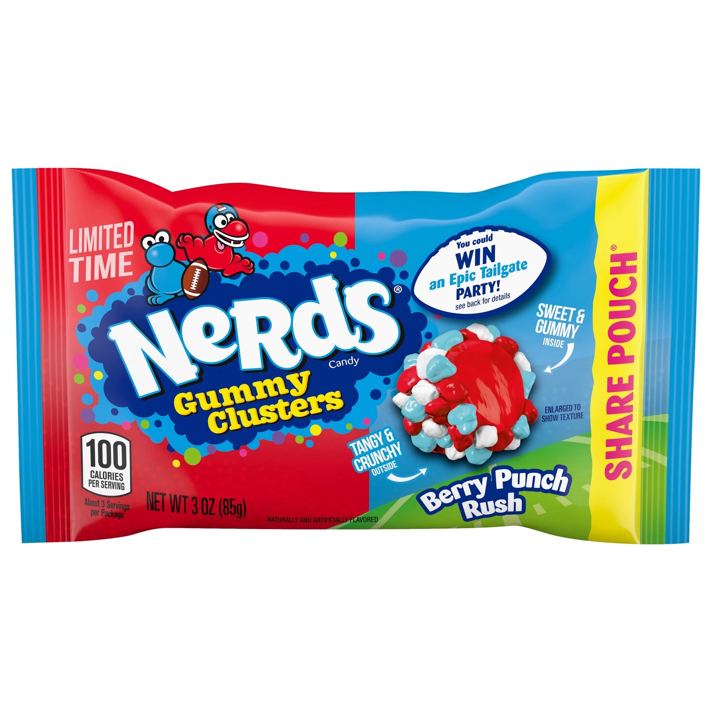 Nerds Gummy Clusters Berry Punch Rush - 85g