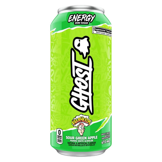 Ghost WarHeads Sour Green Apple 🍏 - 473ml