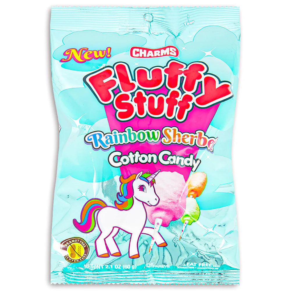 Fluffy Stuff Rainbow Sherbet Cotton Candy - 60g