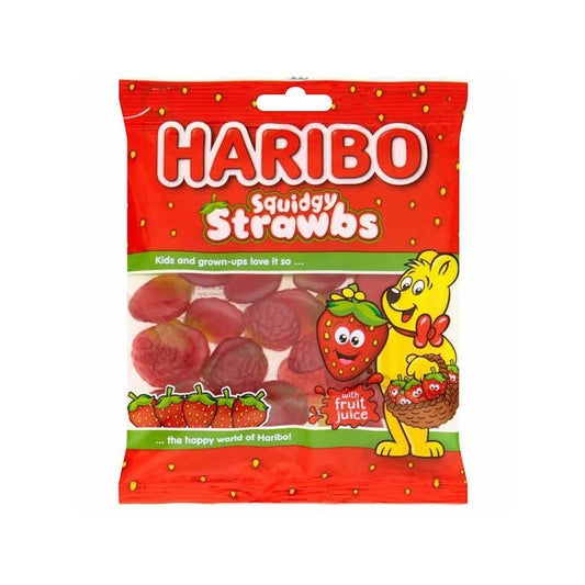 Haribo Squidgy Strawbs - 160g