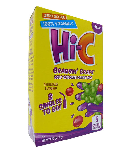 Hi-C drink mix Grabbin’ Grape - 18g 8Pack