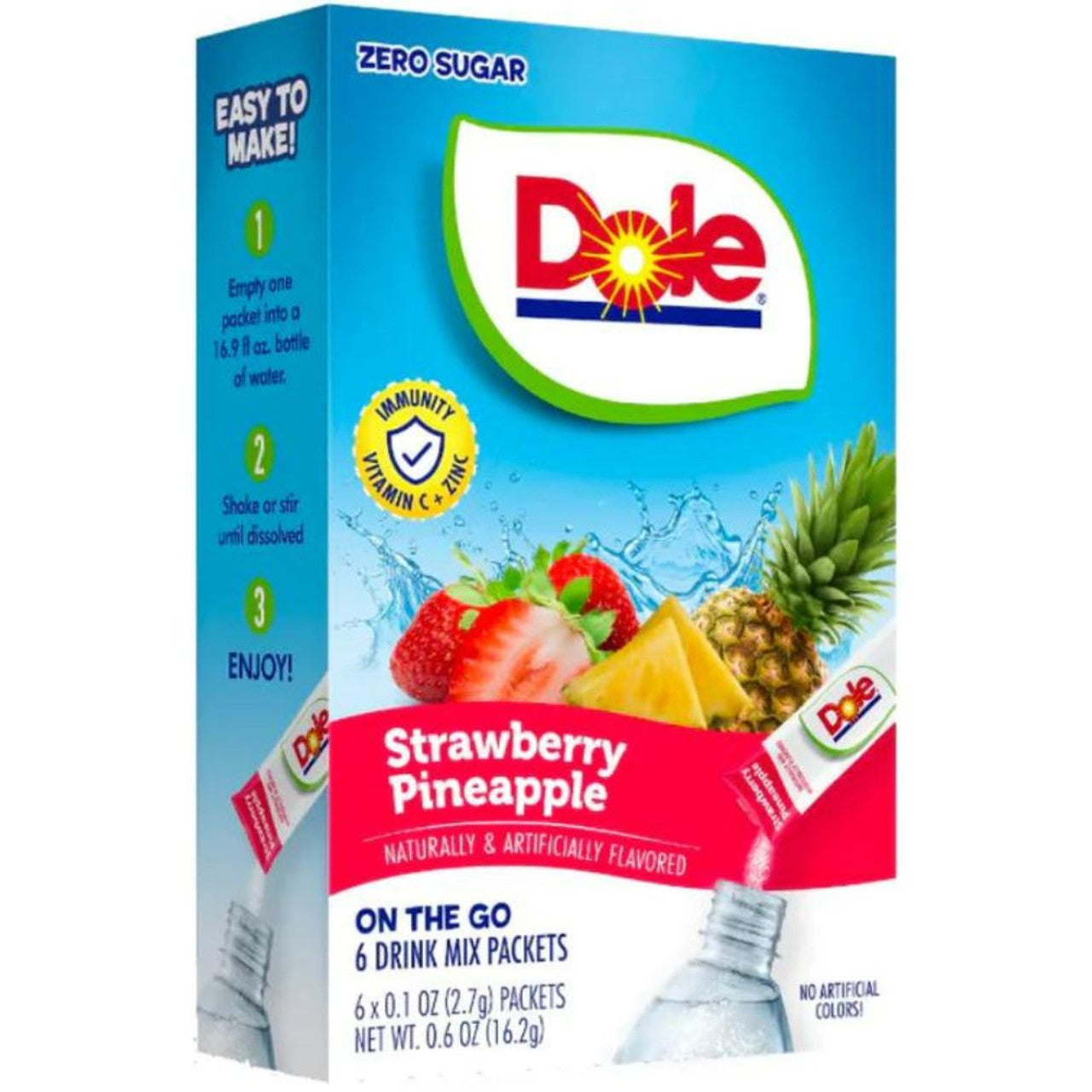 Dole Drink Mix Strawberry Pineapple - 2.7g x 6 Packets