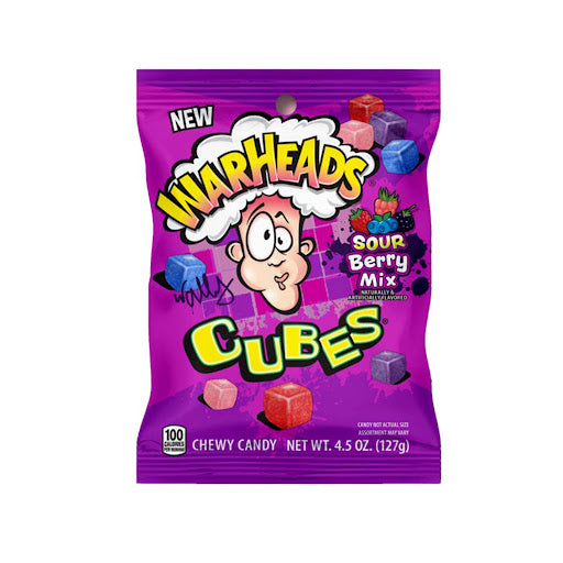 Warheads Sour Sweet Cubes Berry Mix - 127g