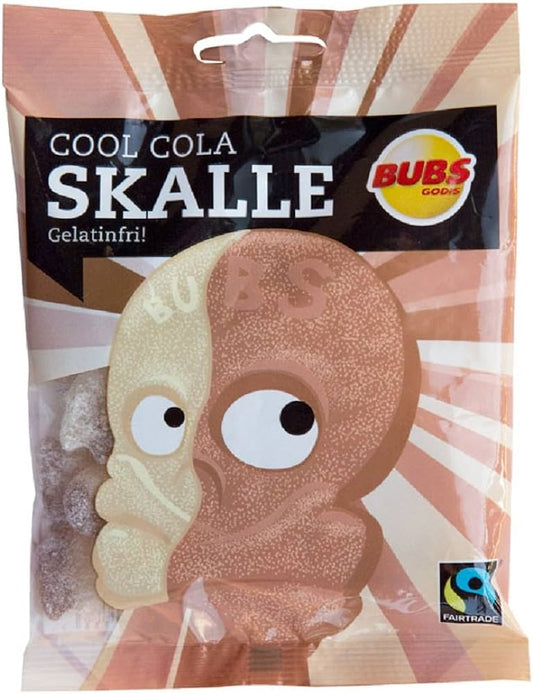 Bubs Godis Cool Cola Skalle - 90g