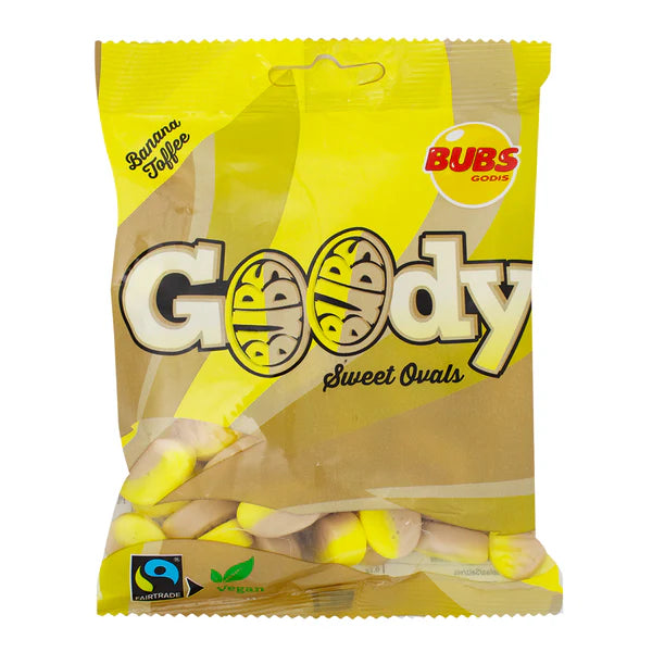 Bubs Godis Banana Toffee Ovals - 90g